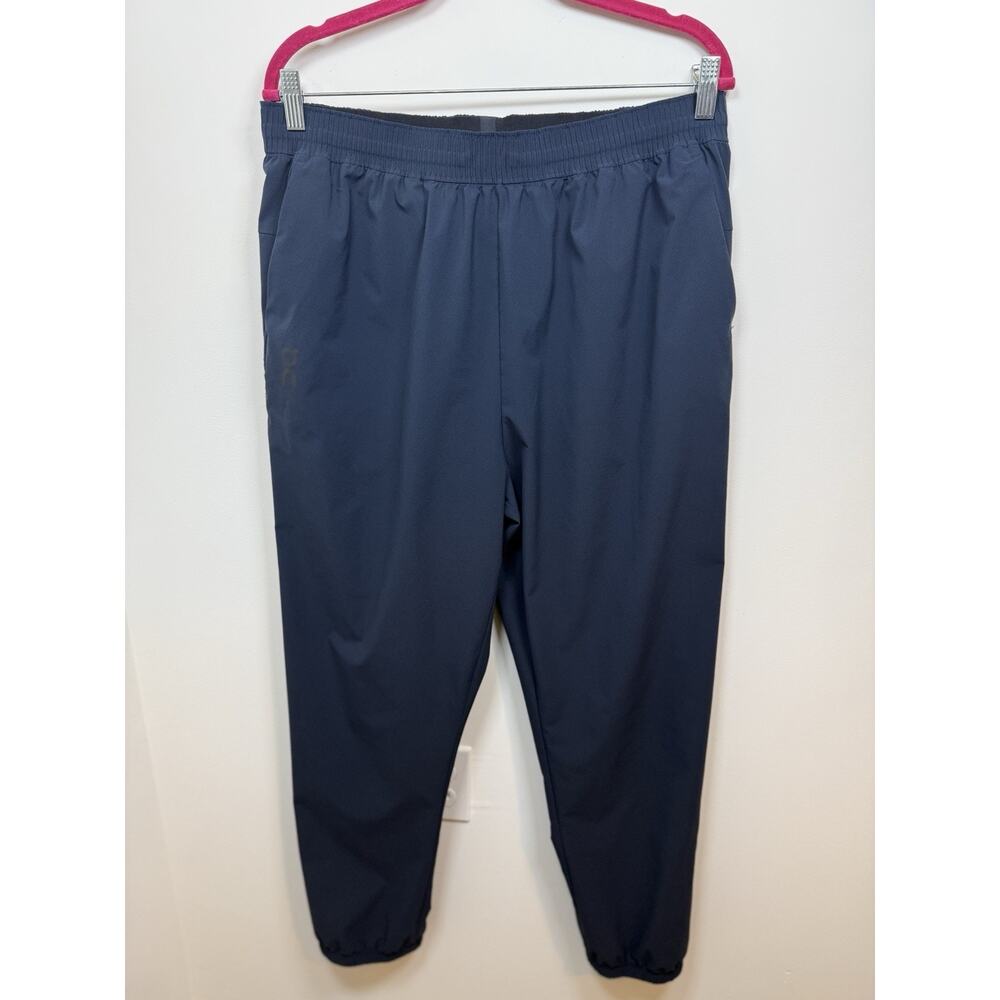 On Cloud Running Men’s Focus Pants Size Large Navy Long Track Athleisure Gym